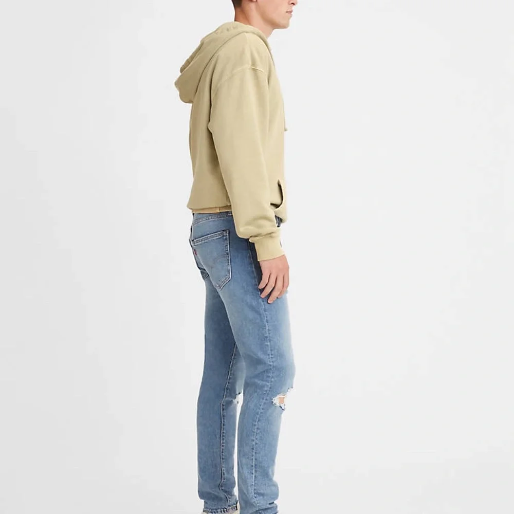 Levi's 512 Slim Fit Distressed Tapered Light Wash Jeans - Picture 2 of 16